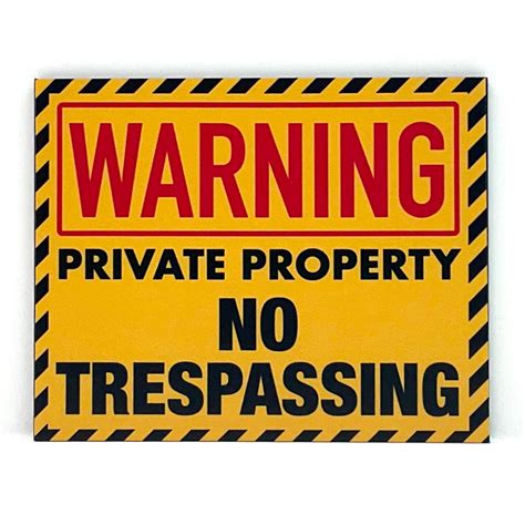 Warning Private Property Signage 80mm X 100mm Shopee Singapore