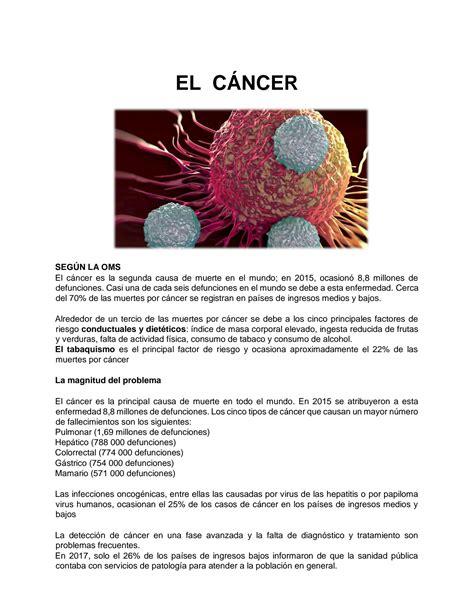 Solution Fisiopatologia Del Ca Ncer Studypool