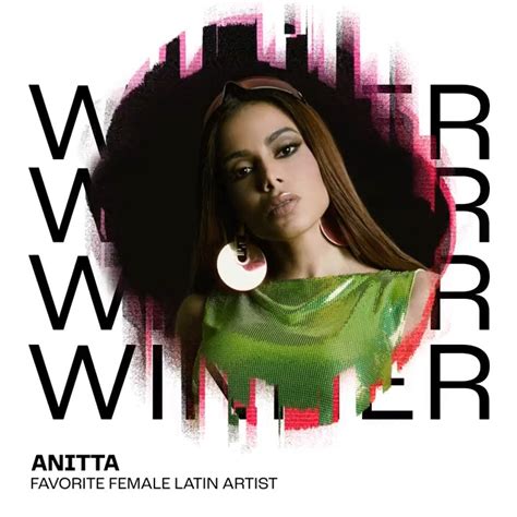 The Hollywood Reporter On Twitter Anitta Wins Favorite Female Latin