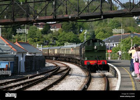 Train Of The Paignton And Dartmouth Steam Railway Arriving Dartmouth