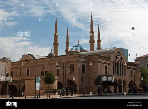 Mohammad Al Amin Mosque Beirut Lebanon Middle East Stock Photo Alamy