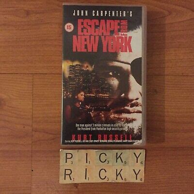 ESCAPE FROM NEW York VHS Video Cassette BMG Kurt Russell Lee Van