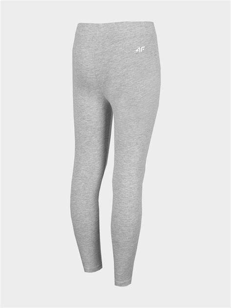 Legginsy dziewczęce HJZ22 JLEG001 4F szare Sport Shop pl