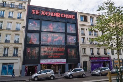 Sex Shops In The Paris Red Light District Of Pigalle France Editorial Stock Image Image Of