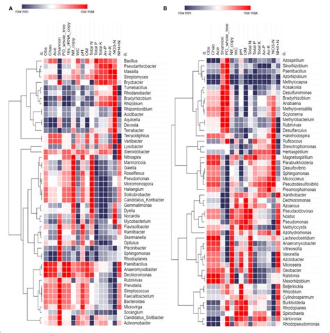 Spearman Correlation Heatmap Based On Abundance Top 50 Genera Download Scientific Diagram