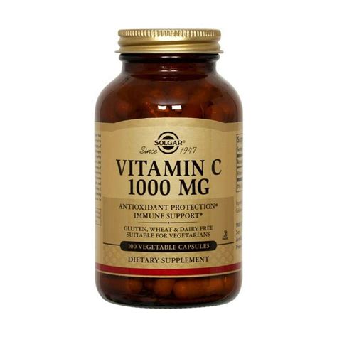 Solgar Vitamin C 1000mg 100 φυτικές κάψουλες Pharmacity