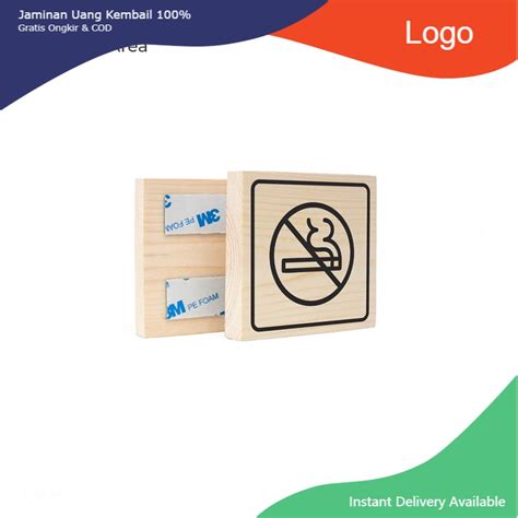 Jual Papan Tanda No Smoking No Smoking Area Wall Sign Dilarang