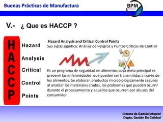 Buenas prácticas de manufactura PPT