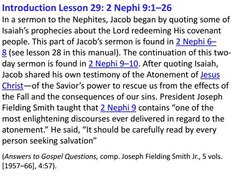 17 October 2013 Seminary Lesson 29 2 Nephi 9126 Ppt Download