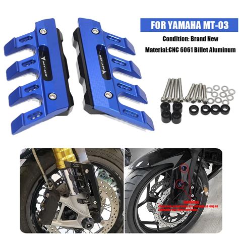 With Logo For MT 03 MT03 Motorcycle Mudguard Front Fork Protector Guard