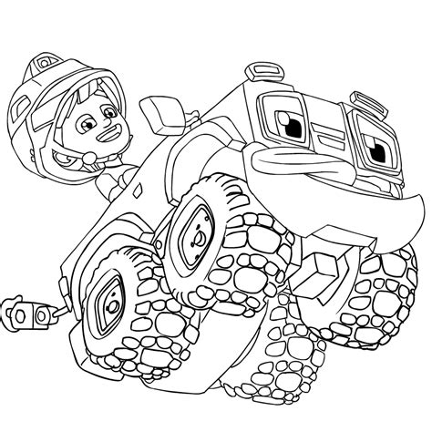 Rev And Roll Coloring Pages