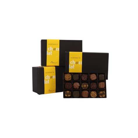 Coffret Web Chocolats Caramel Fleur De Sel Noir Et Lait