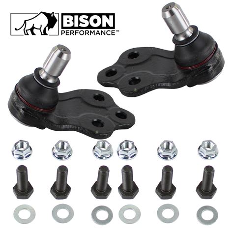 Bison Performance 2pc Set Front Lower Suspension Ball Joint For Jeep