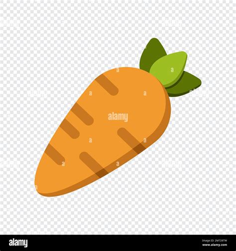 Carrot Icon Colorful Cartoon Carrot Icon Carrot Vector Isolated