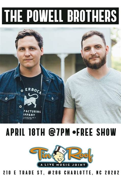The Powell Brothers Free Show Charlottes Got A Lot