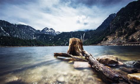 Fond Décran Des Arbres Paysage Montagnes Mer Chine Lac Eau