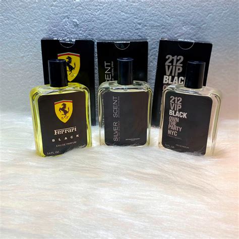 Kit Perfumes Importados Masculino FERRARI BLACK SILVER 212 VIP BLACK