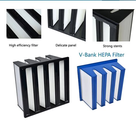 Compact H14 Hepa Filter With Abs Frame Hepa Air Filtration System