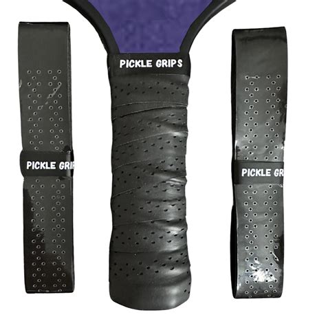 Pickle Grips Pickleball Paddle Grip Tape - Black Replacement Grip Wrap ...