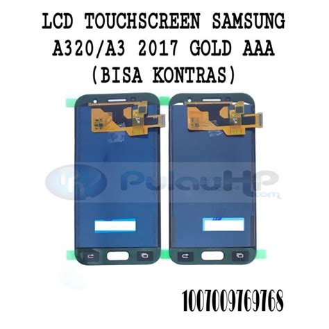 Jual Lcd And Touchscreen Samsung A320a3 2017 Gold Aaa Bisa Kontras