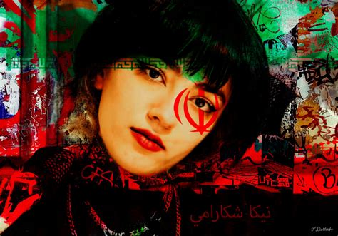 NIKA SHAKARAMI Iranian Saint by Thomas Dellert (2022) : Print Giclée ...