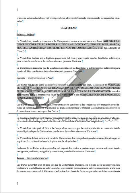 Top 97 Imagen Modelo De Contrato De Compraventa Abzlocal Mx