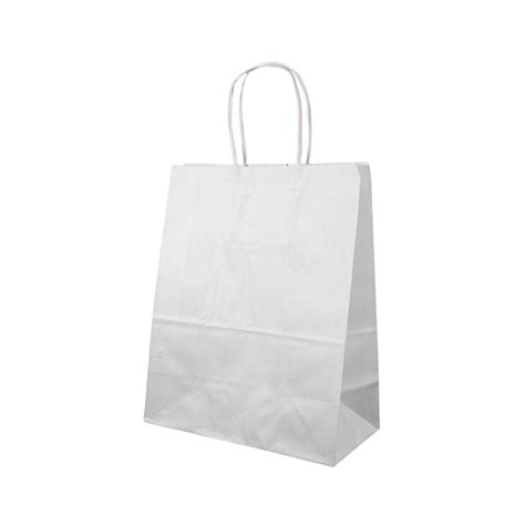 Sacola De Papel Kraft Branca G X X C Un Shopee Brasil