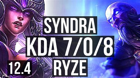 Syndra Vs Ryze Mid Godlike K Mastery Na Diamond