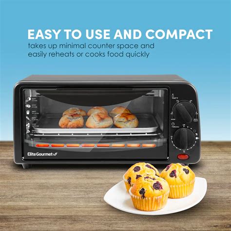 Elite Gourmet 2 Slice Toaster Oven With 15 Min Timer And Temperature Controls Superco Appliances