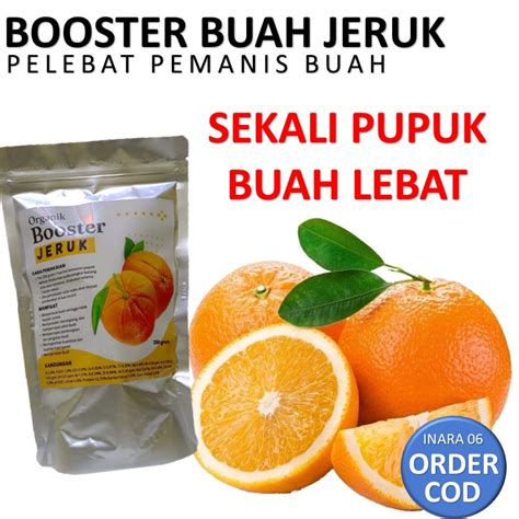 Jual Pupuk Organik Grm Pelebat Buah Jeruk Tabulampot Pupuk Booster