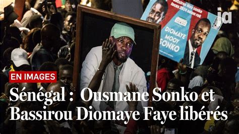 Sénégal Ousmane Sonko et Bassirou Diomaye Faye libérés la foule en