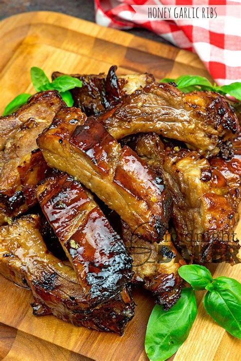 Honey Garlic Ribs The Midnight Baker Garlic Lovers