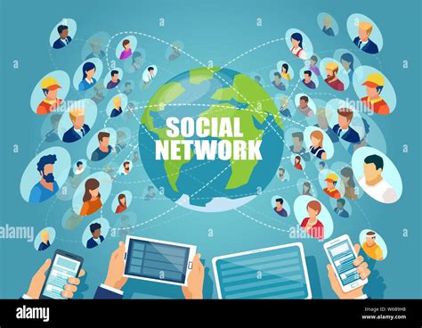 Connected People Stock Vector Images Alamy