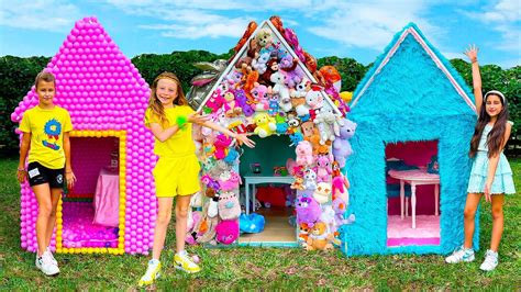 Nastya And Her Friends Decorate Playhouses And Other