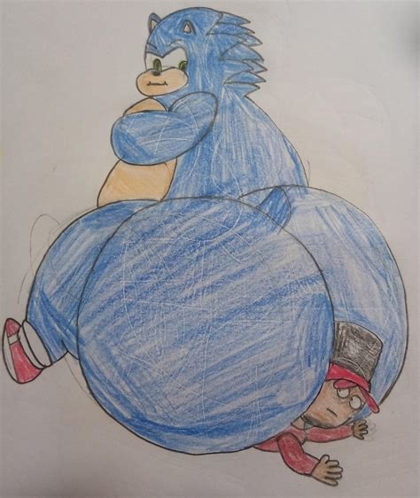 Sonic Big Fat But by Xavier832 on DeviantArt