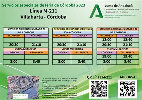 SERVICIOS ESPECIALES AUTOBUSES FERIA CÓRDOBA Ayuntamiento de Villaharta