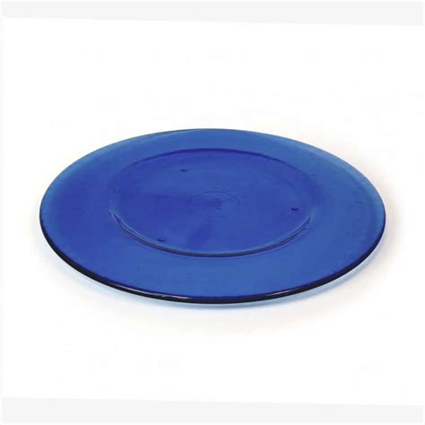 Blue Glass Charger Plate Translucent Hire Co Ordination Event Hire