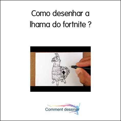 Como Desenhar A Lhama Do Fortnite Como Desenhar