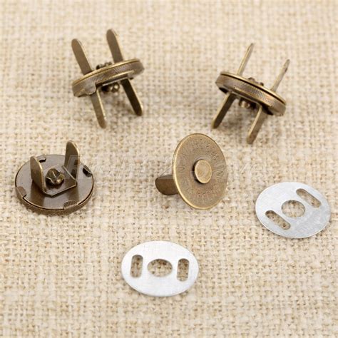 10 Sets 10mm 18mm Thin Magnetic Snaps Press Bags Buckles Buttons 3 Size