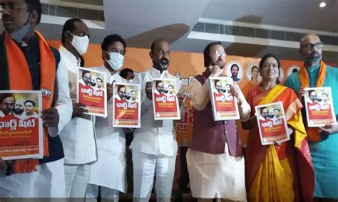 Bjp Releases Charge Sheet Against Trs Ruled Ghmc