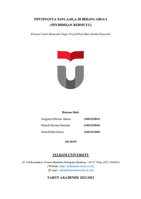 Pdf Tugas Proyek Riset Sdgs 4 Pendidikan Berkualitas Miracle Hosana