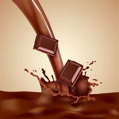 Illustration De Lait Au Chocolat Vecteur Gratuite