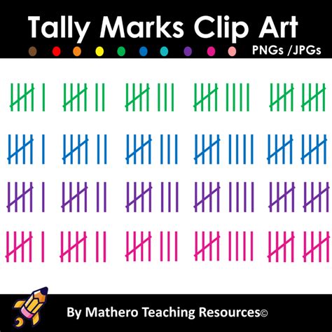 Tally Marks Clip Art • Teacha