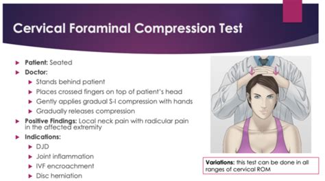 Cervical Spine Special Tests Flashcards Quizlet