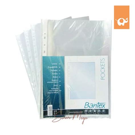 Jual Bantex Pocket Foliof4 2045 08 20 Sheetslembarkulit Jeruk