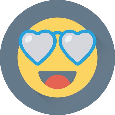 Ojos Del Corazón Iconos Gratis De Emoticonos