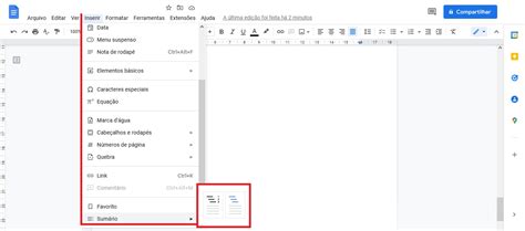 Como fazer sumário no Google Docs confira o passo a passo