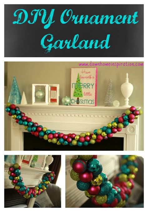 DIY Ornament Garland - Down Home Inspiration