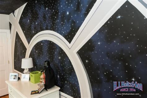 Star Wars Custom Painted Wall Mural 1030x688 Wallpaper