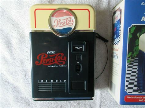 Pepsi Cola Soft Drink Vending Machine Amfm Radio 1998 Pepsico Wbox